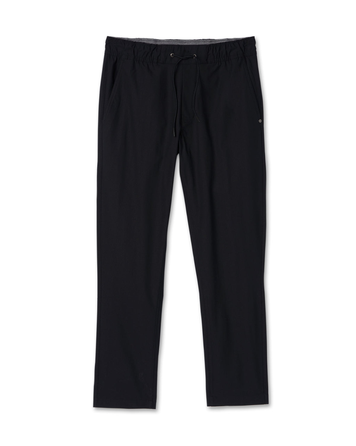 Meta Elastic Waist Pant Black 5-Pocket Stretch Pants | Vuori US