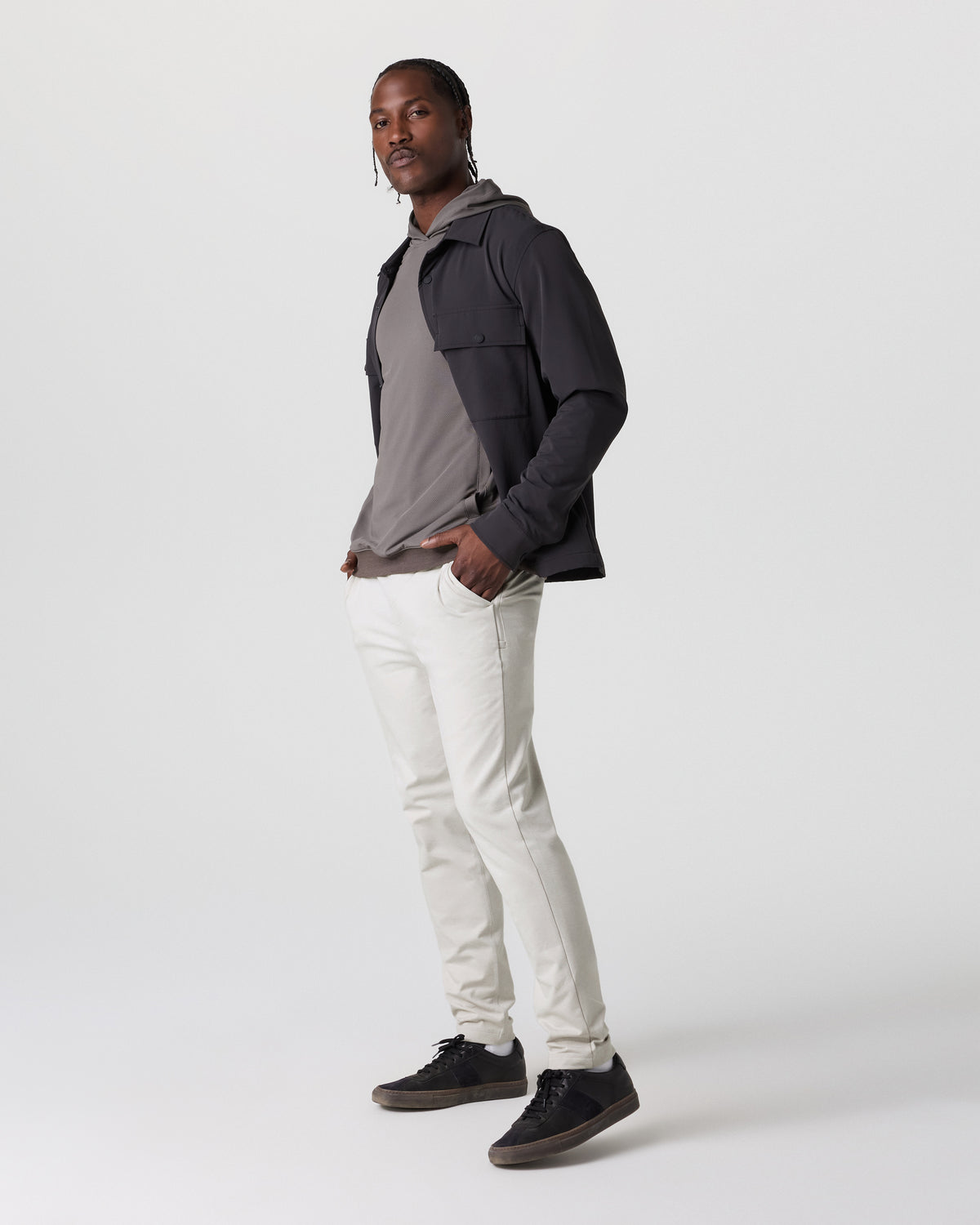 Coronado Pant Men's Salt Heather Zip Up Hoodie | Vuori