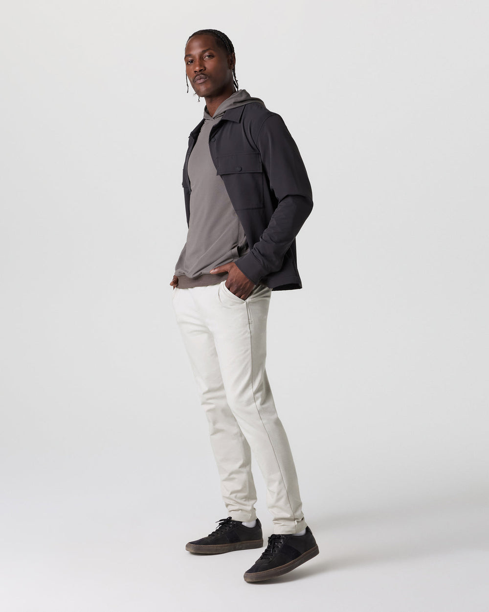 Coronado Pant Men's Salt Heather Zip Up Hoodie | Vuori