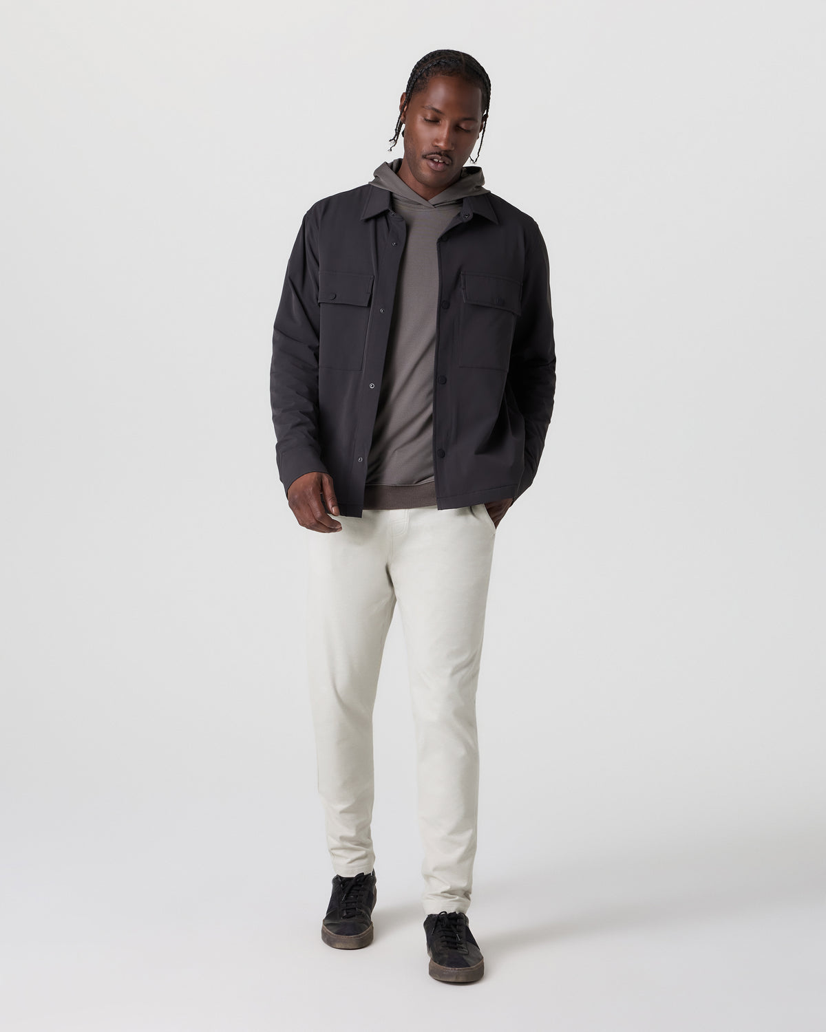 Coronado Pant Men's Salt Heather Zip Up Hoodie | Vuori