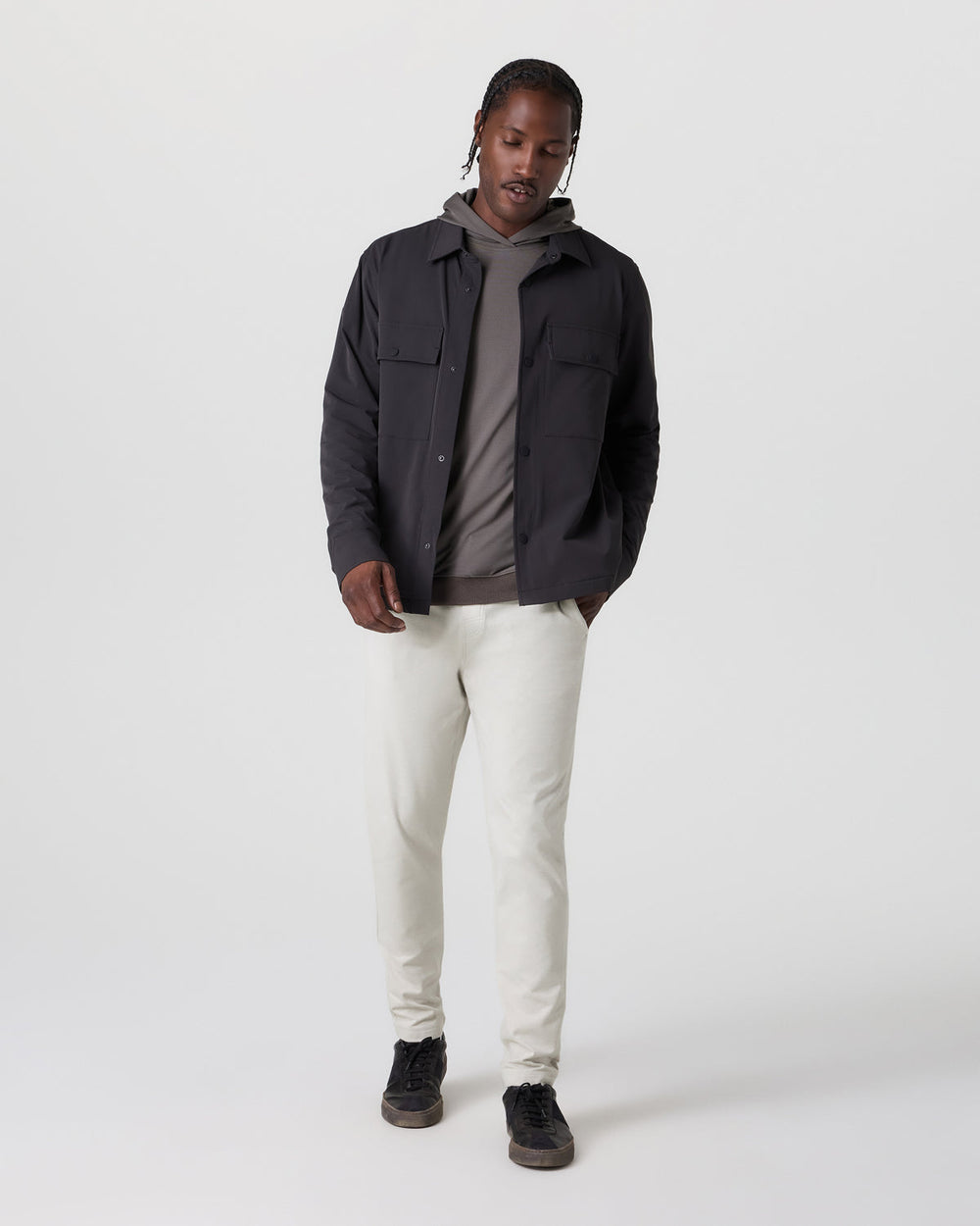 Coronado Pant Men's Salt Heather Zip Up Hoodie | Vuori