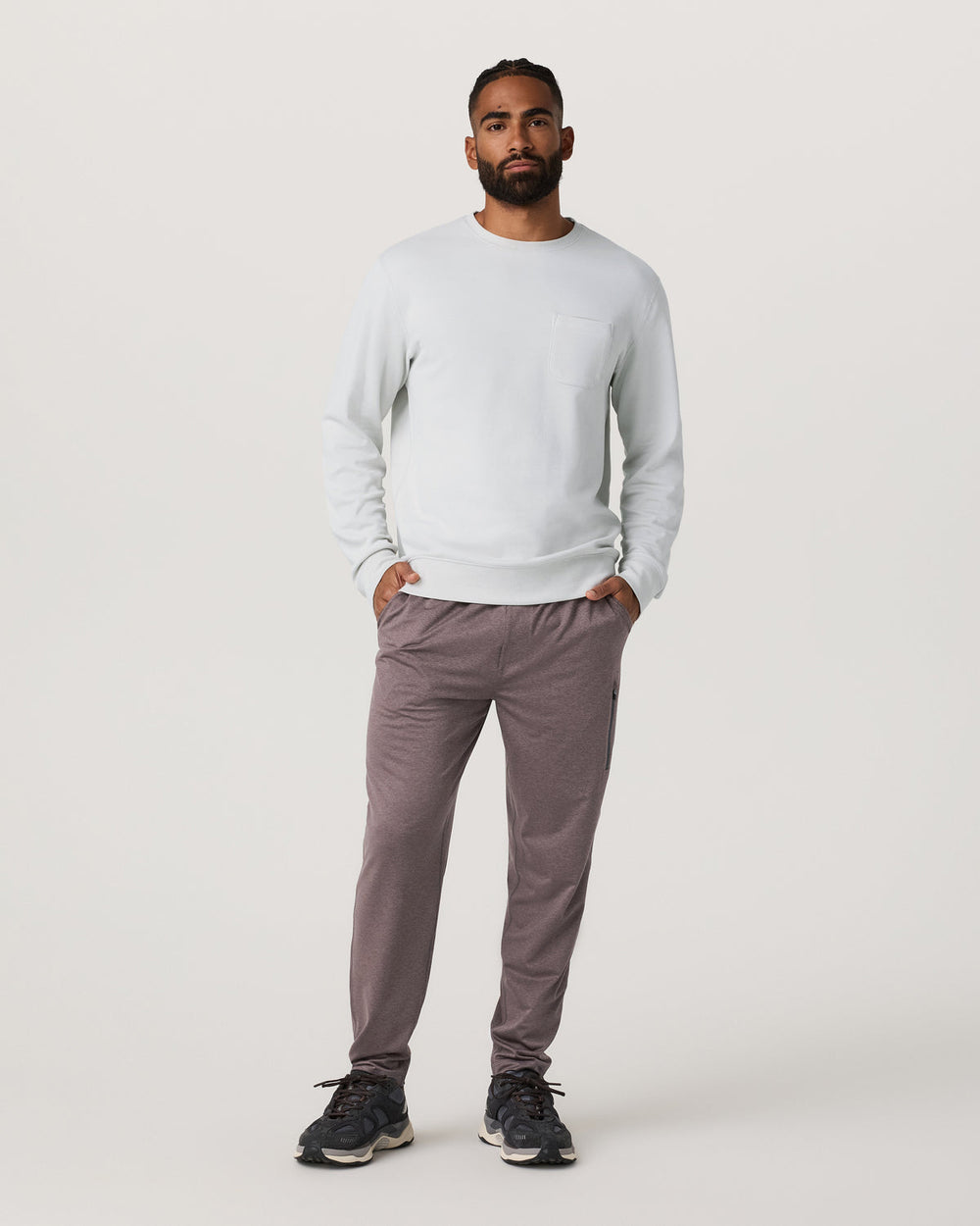 Men's Sunday Performance Jogger 28" Huckleberry Heather | Vuori On sale