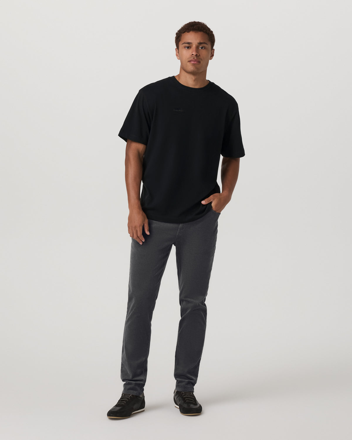 Optimist 5 Pocket Cord Pant Athletic Slim Fit Charcoal | Vuori For sale
