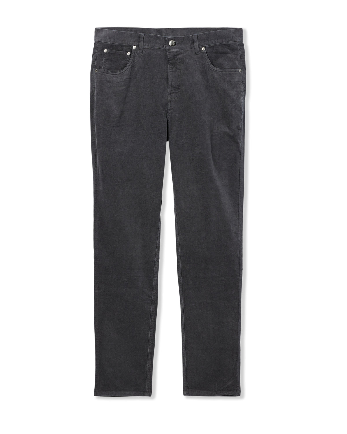Optimist 5 Pocket Cord Pant Athletic Slim Fit Charcoal | Vuori For sale