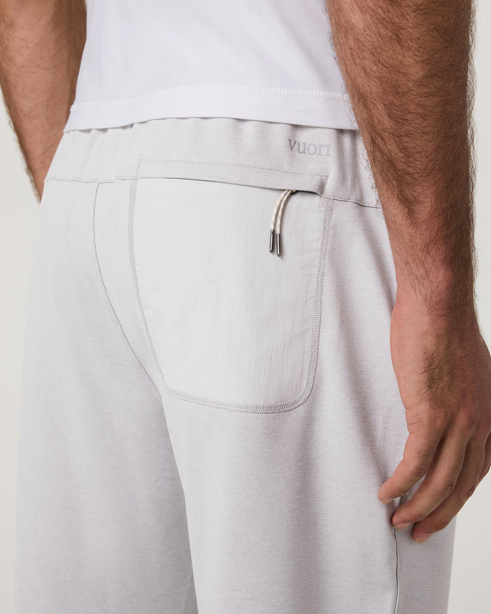 Sunday Mixed Media Jogger 28" Men's Frost Grey Joggers | Vuori On sale