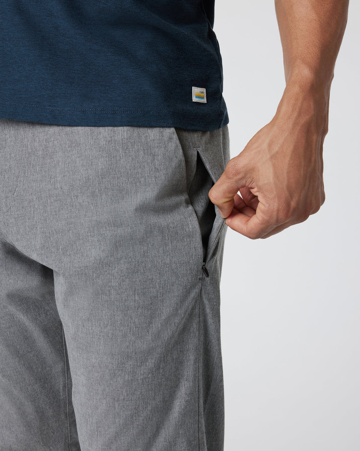 Aim Pant Concrete Grey Tailored Pants | Vuori Online