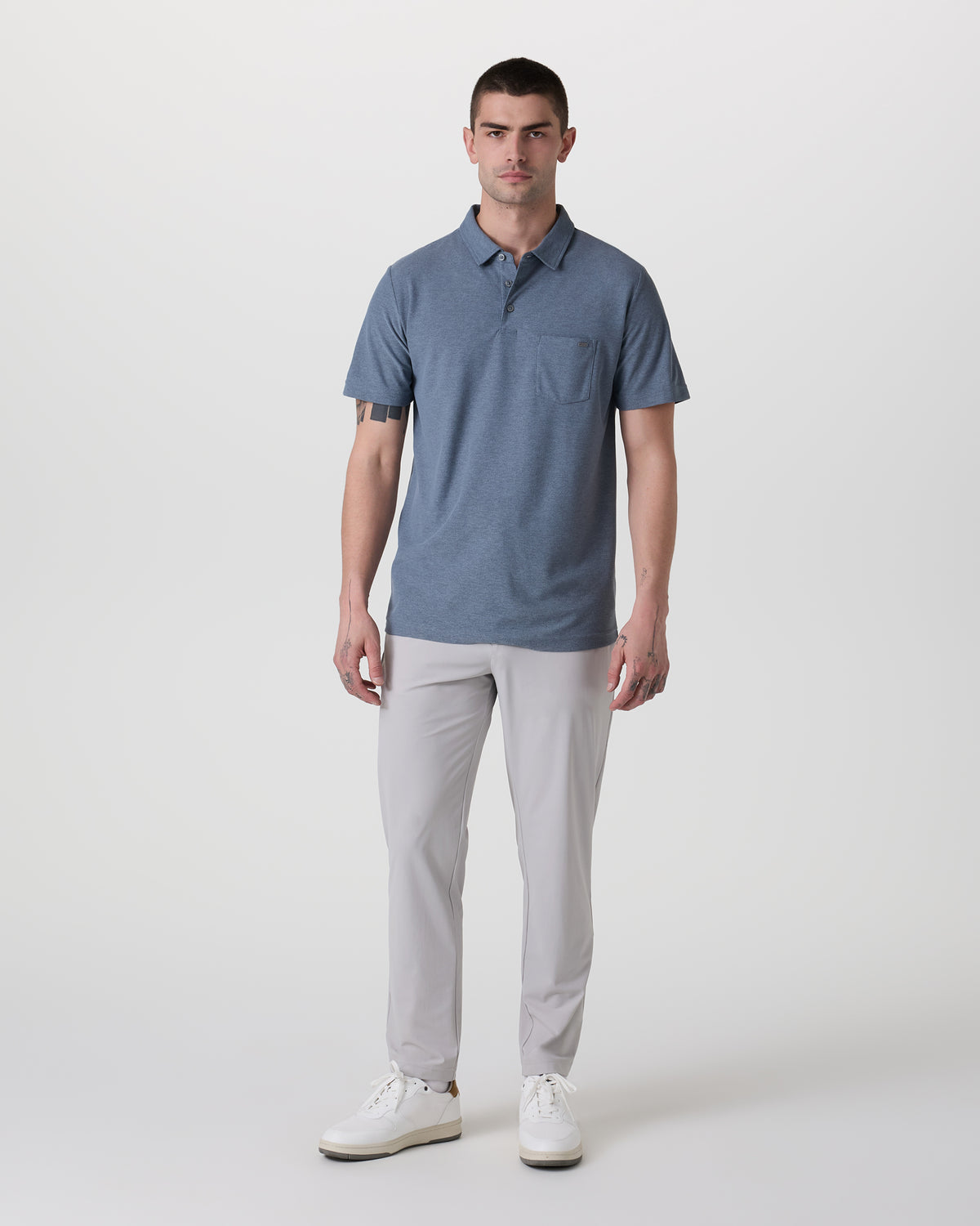 Fleet Chino Pant Athletic Slim 30" Fog | Vuori US