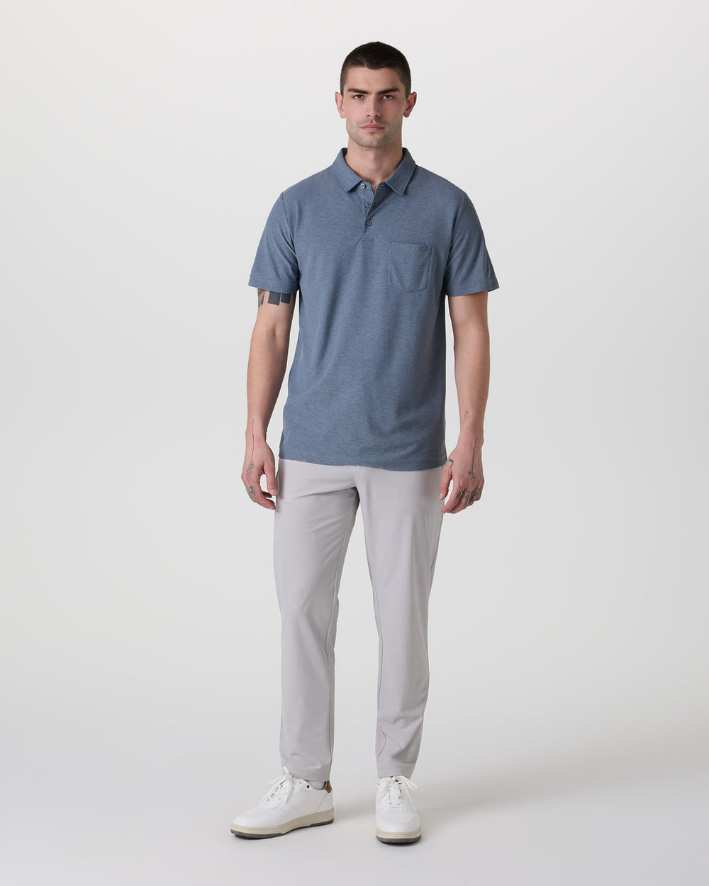 Fleet Chino Pant Athletic Slim 30" Fog | Vuori US