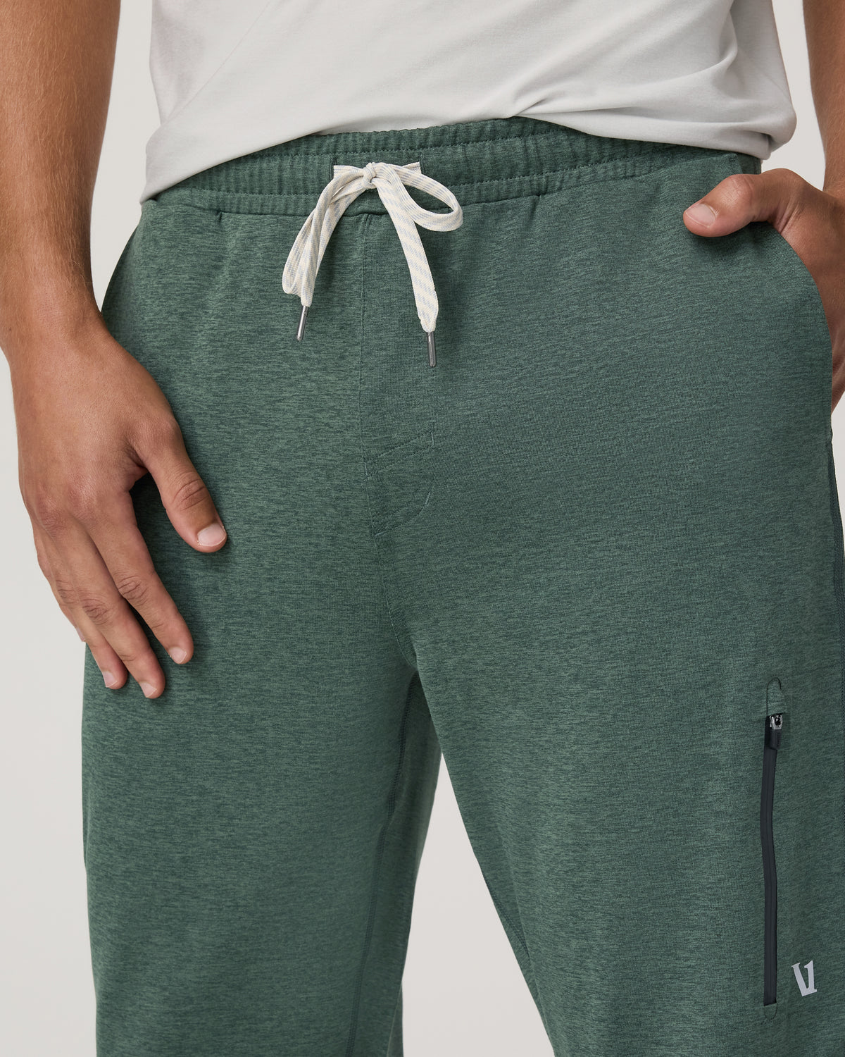 Men's Sunday Performance Jogger 30" Agate Green Heather | Vuori