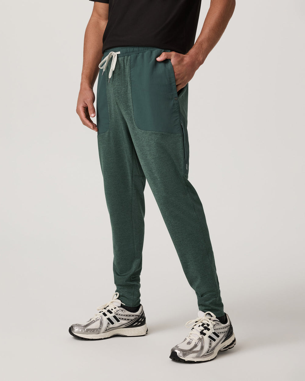 Men's Sunday Mixed Media Jogger 28" Agate Green Heather | Vuori Sale