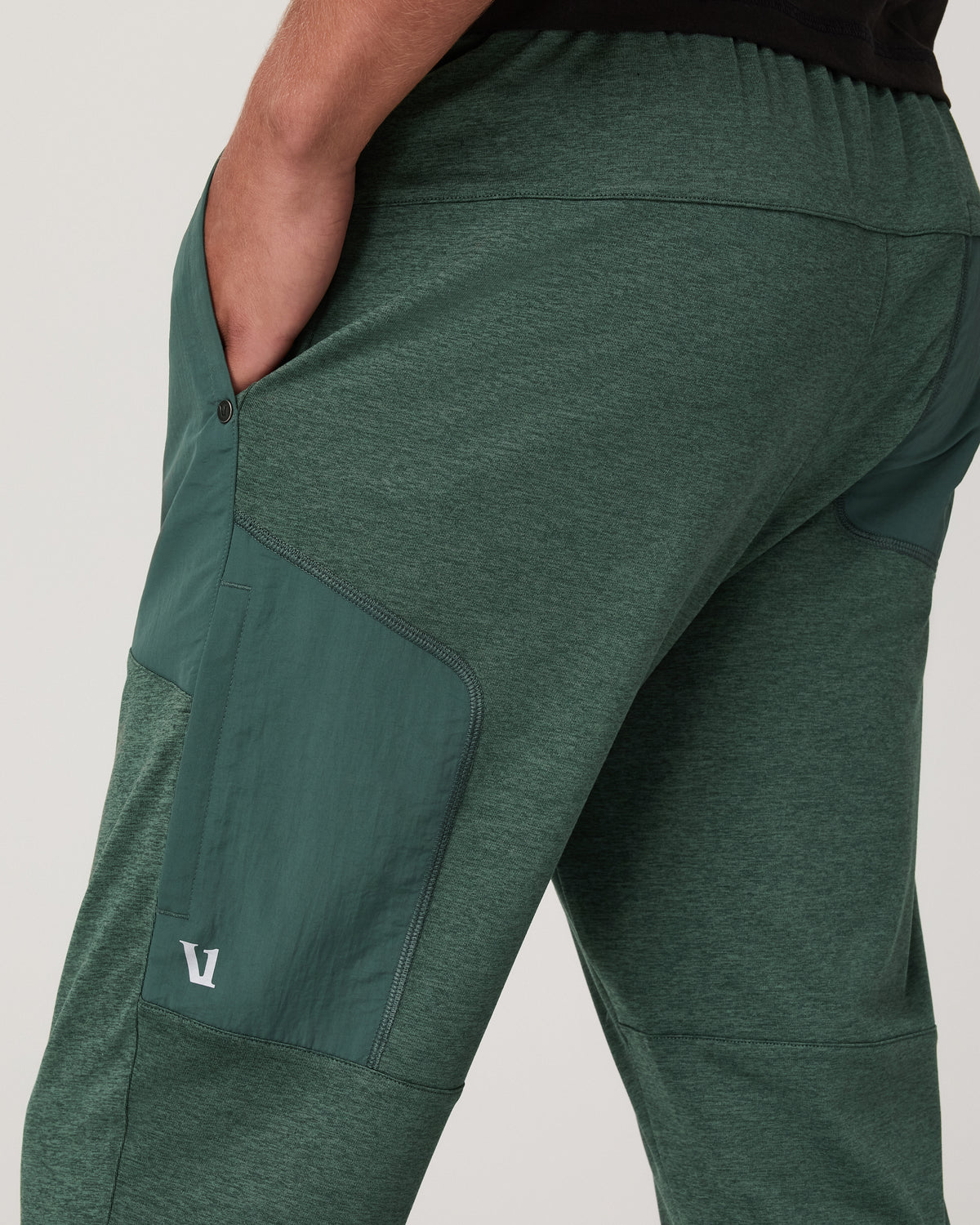 Men's Sunday Mixed Media Jogger 28" Agate Green Heather | Vuori Sale