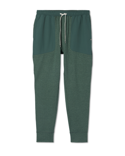 Men's Sunday Mixed Media Jogger 28" Agate Green Heather | Vuori Sale