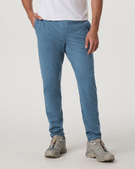 Coronado Pant 30" Men's Pool Blue Heather Pants | Vuori On sale