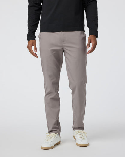 Cascade Tech Chino Pant Athletic Slim Fit 32" Mocha | Vuori For sale