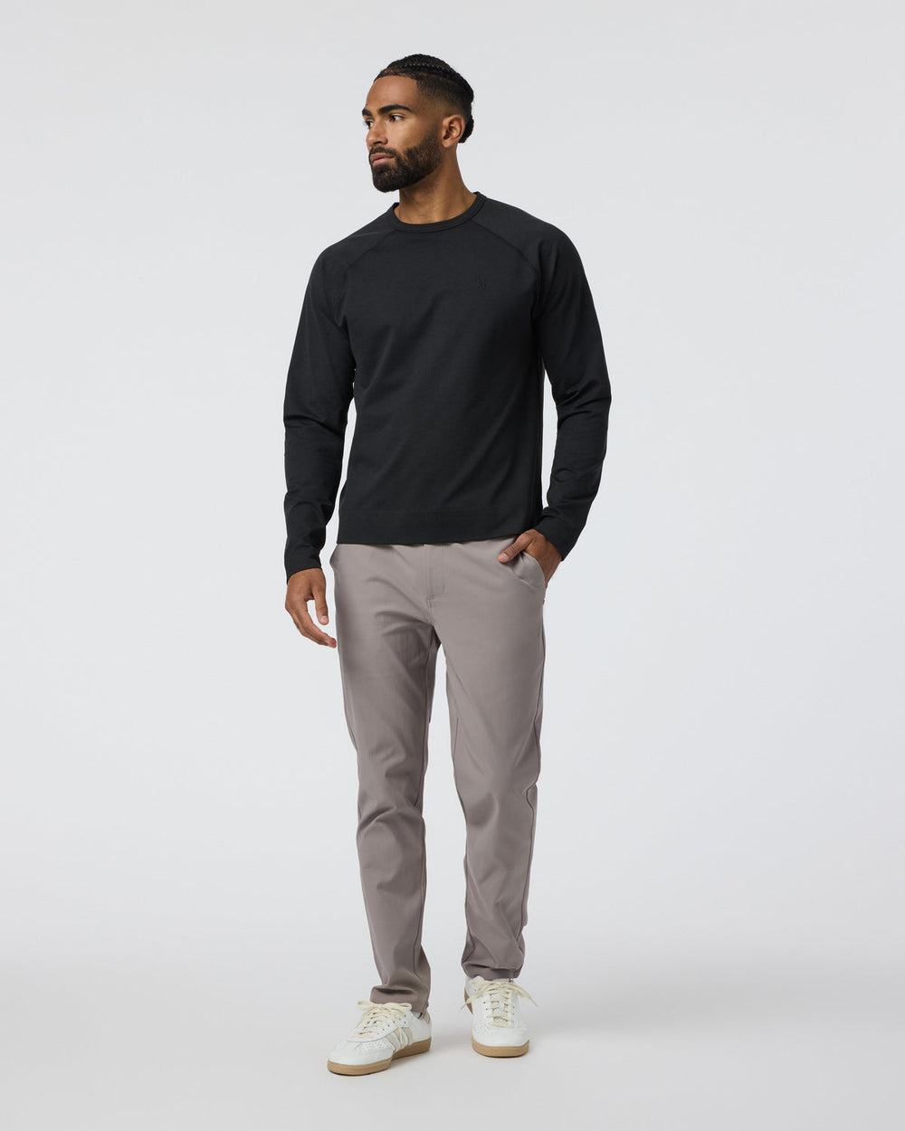 Cascade Tech Chino Pant Athletic Slim Fit 32" Mocha | Vuori For sale