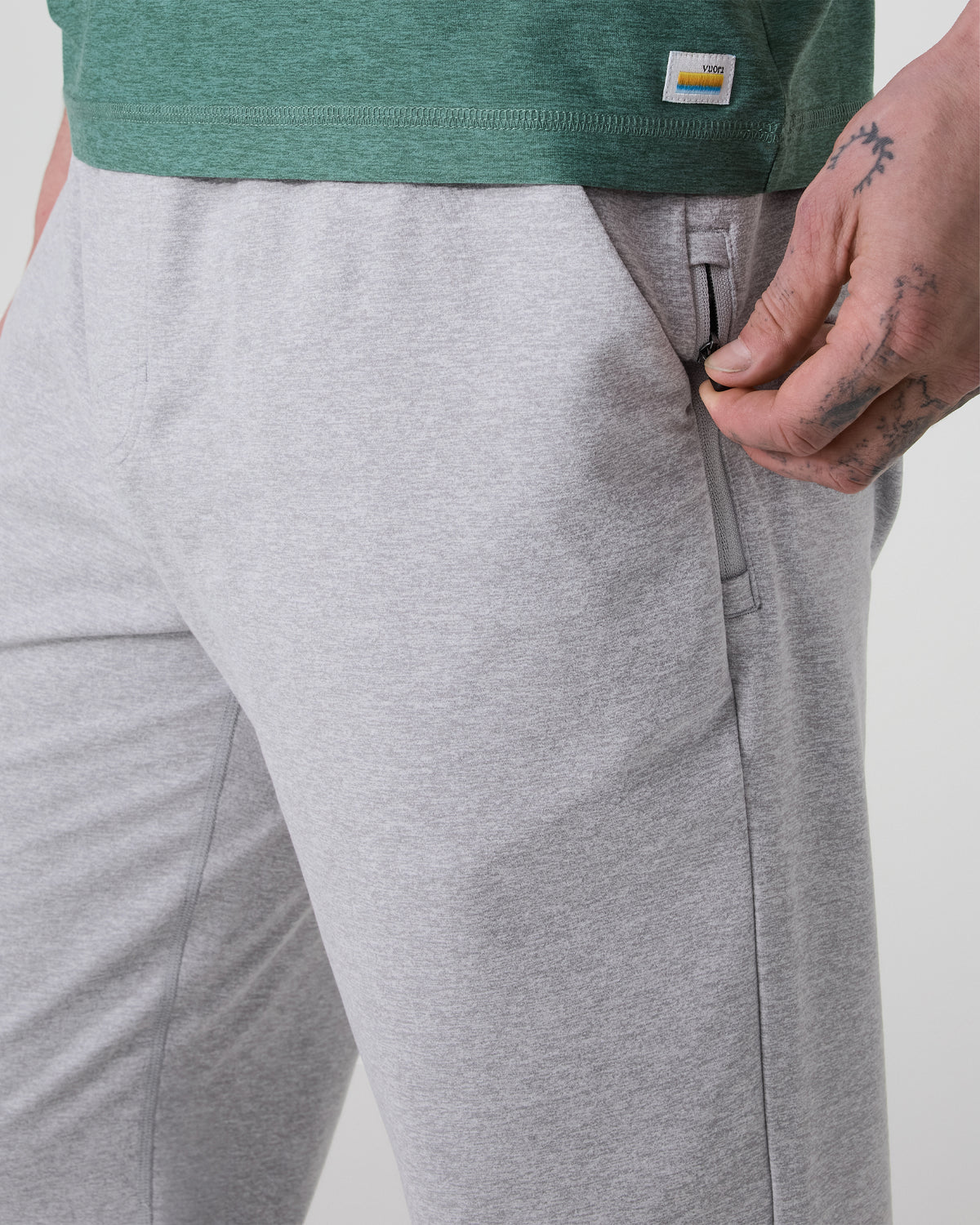 Coronado Performance Sweatpant Classic 30" Light Heather Grey | Vuori Sale
