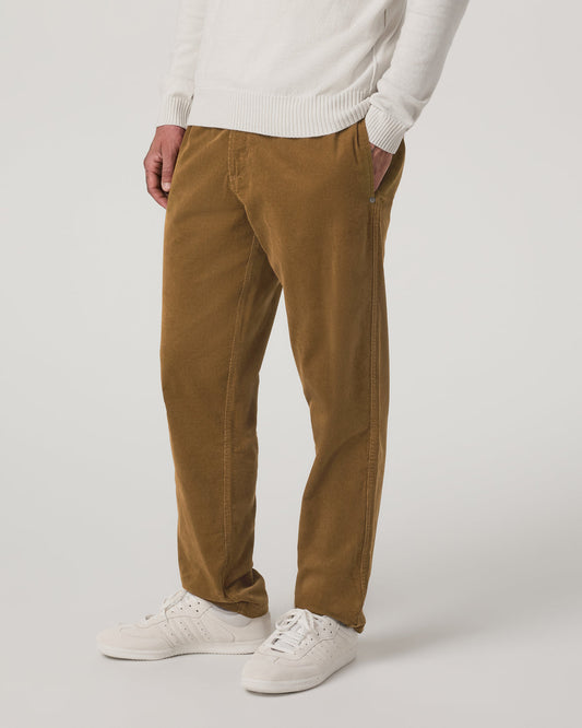 Optimist Elastic Waist Pant Classic Fit Men's Rum Pants | Vuori US