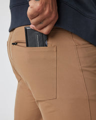 Meta Pant Athletic Slim 30" Camel 5-Pocket Pants | Vuori