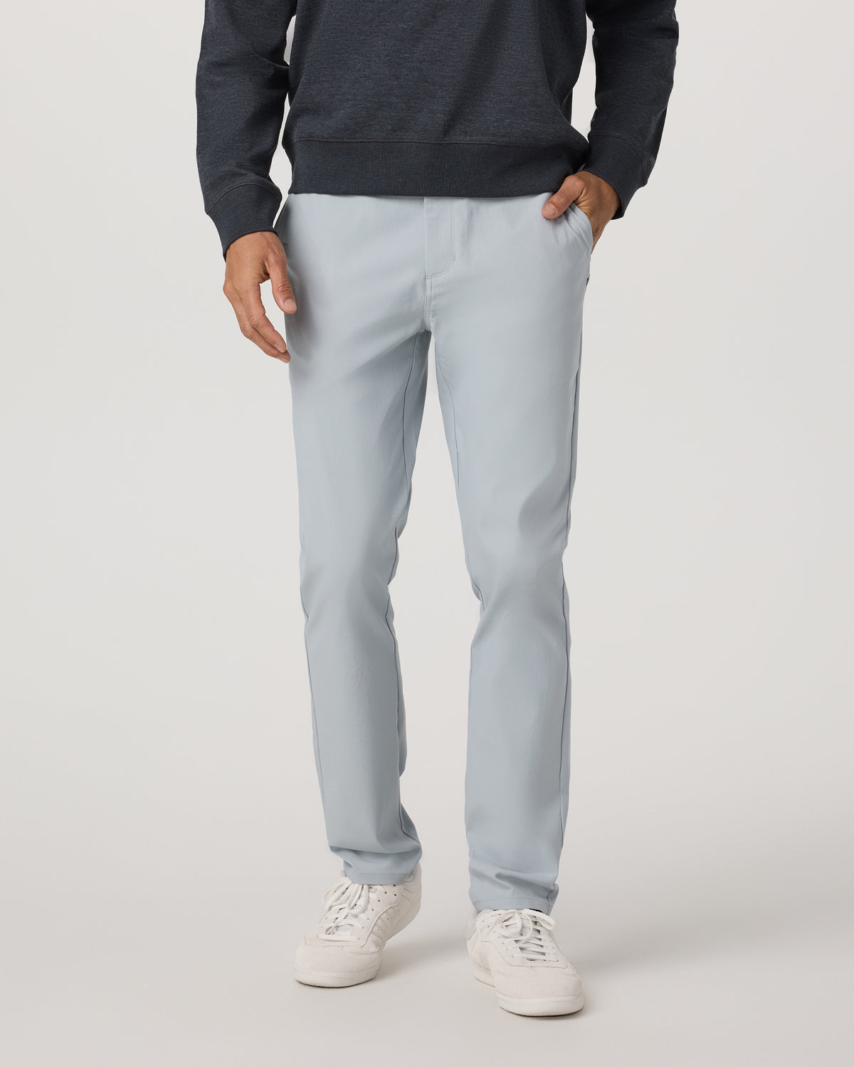 Men's Cascade Tech Chino Athletic Slim Fit 30" Blue Haze | Vuori For sale