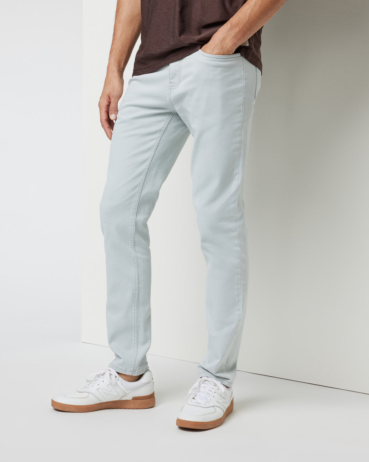 Benton Stretch Twill Pant Men's Sky Grey Twill Pants | Vuori On sale
