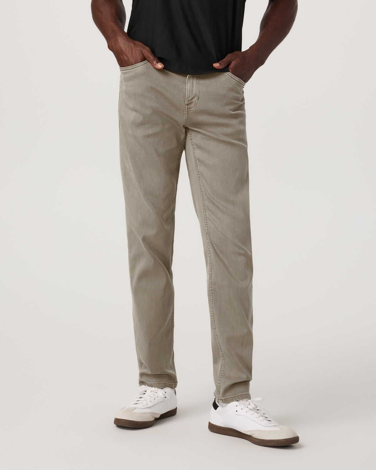 Benton Stretch Twill Pant Athletic Slim Fit 30" Taupe | Vuori On sale