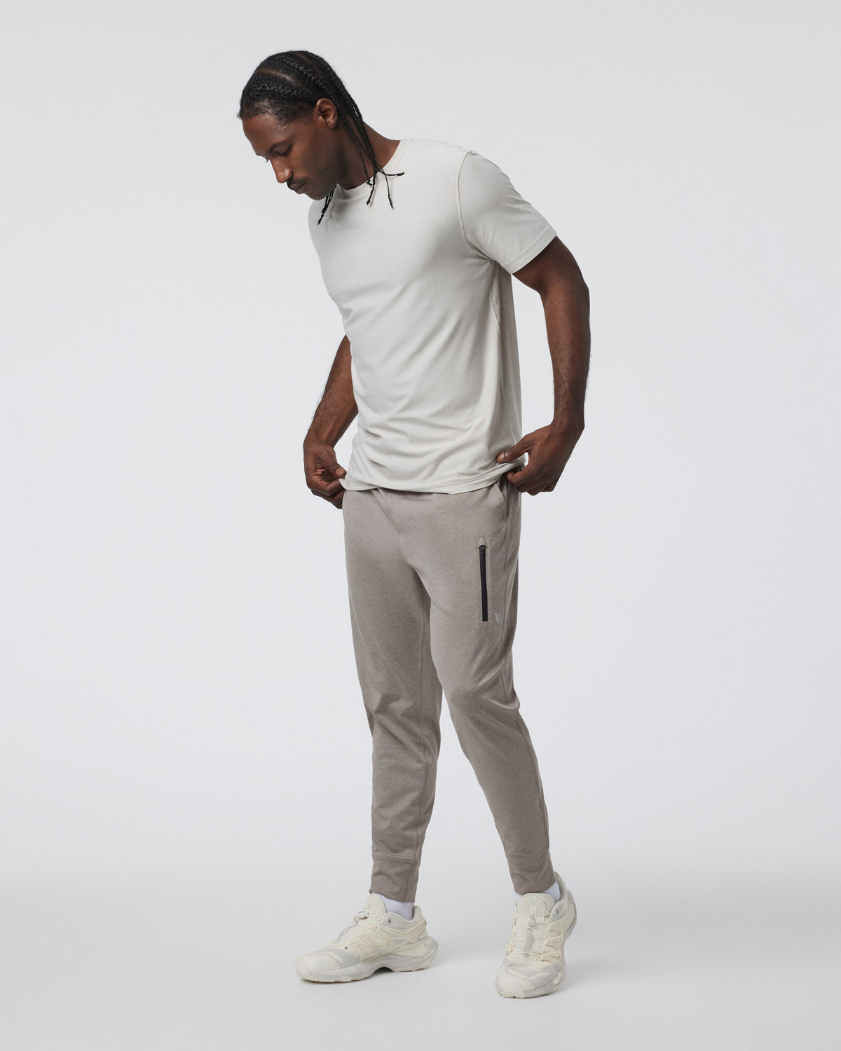 Sunday Performance Jogger Mocha Heather | Vuori