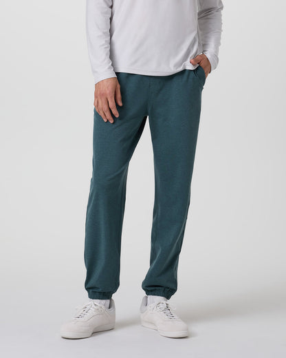 Coronado Performance Sweatpant Classic 28" Deep Sea Heather | Vuori Online