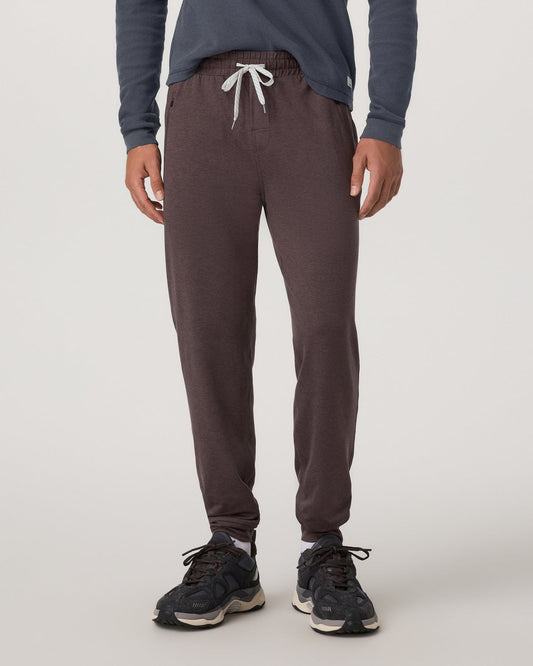 Men's Ponto Performance Jogger Sangria Heather | Vuori Clothing