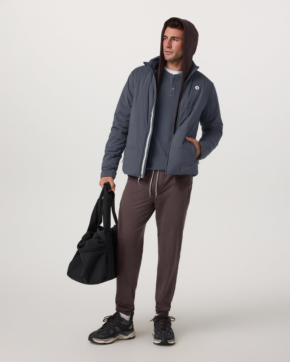 Men's Ponto Performance Jogger Sangria Heather | Vuori Clothing