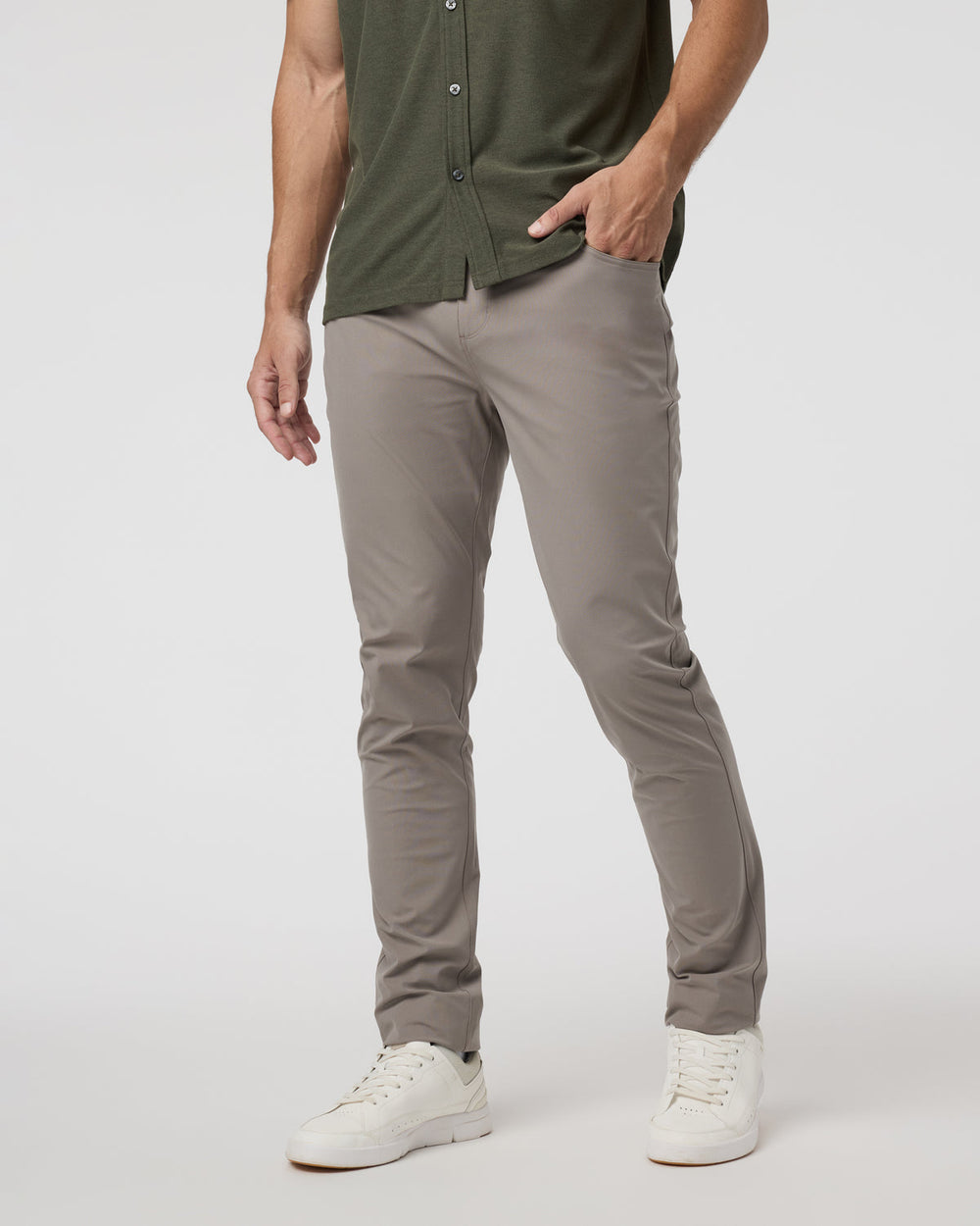 Meta Pant Athletic Slim 32" Mocha 5-Pocket Pants | Vuori
