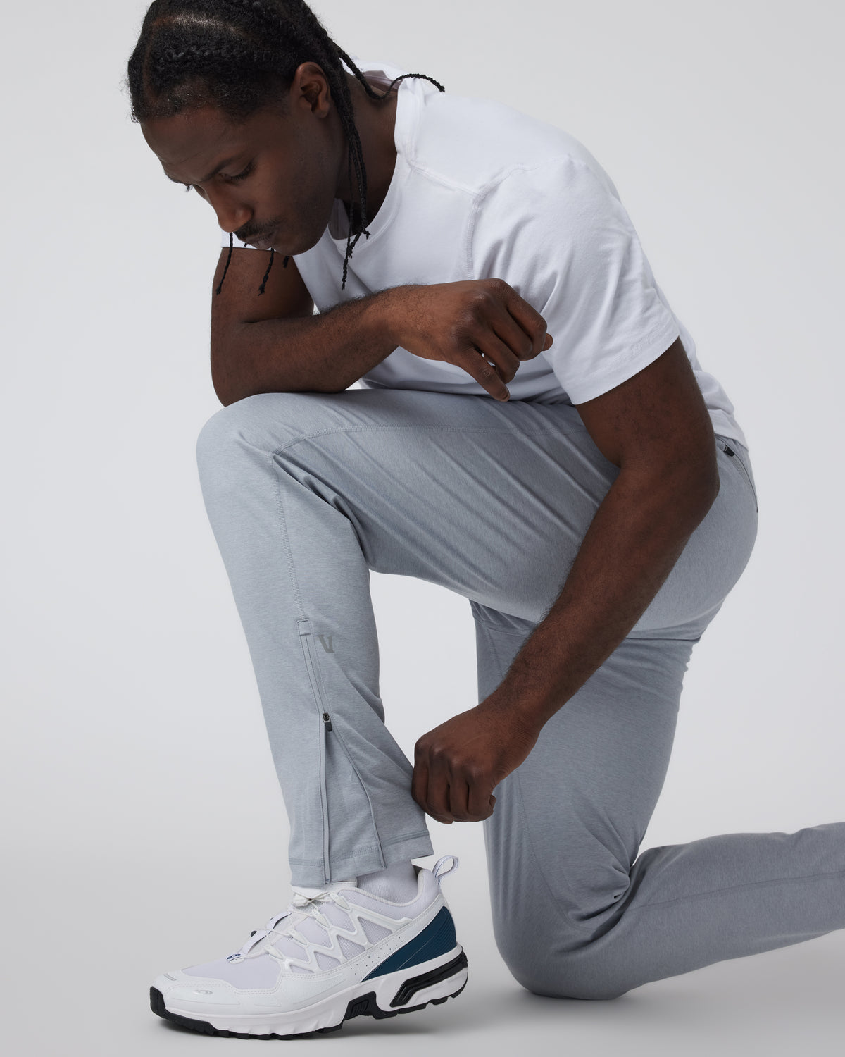 Sunday Performance Track Pant Platinum Heather | Vuori On sale