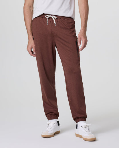 Sunday Performance Sweatpant Classic 30" Burnt Sienna Heather | Vuori Outlet