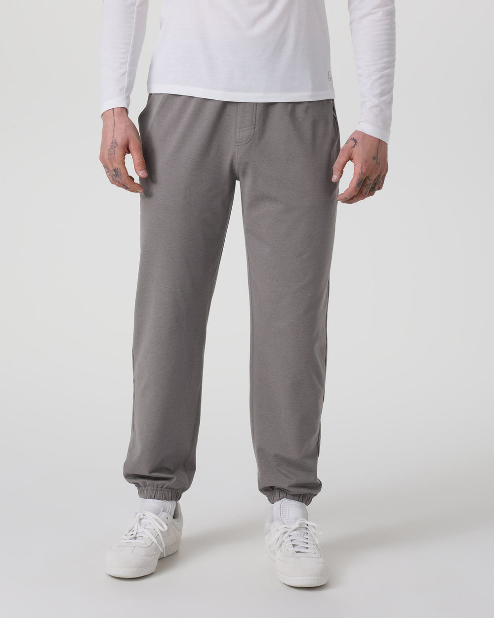 Coronado Performance Sweatpant Classic 28" Dolomite Heather | Vuori Outlet