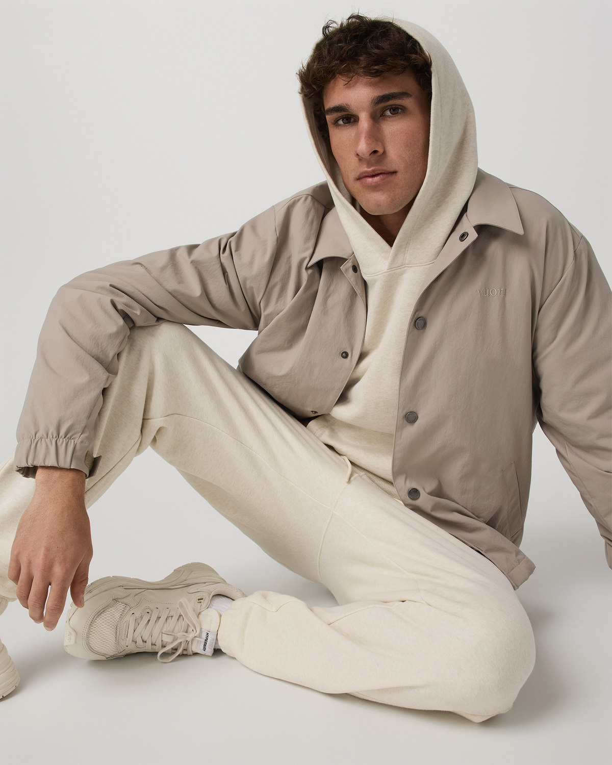 Men's Cypress Vintage Jogger 28" Buttermilk Heather | Vuori Online