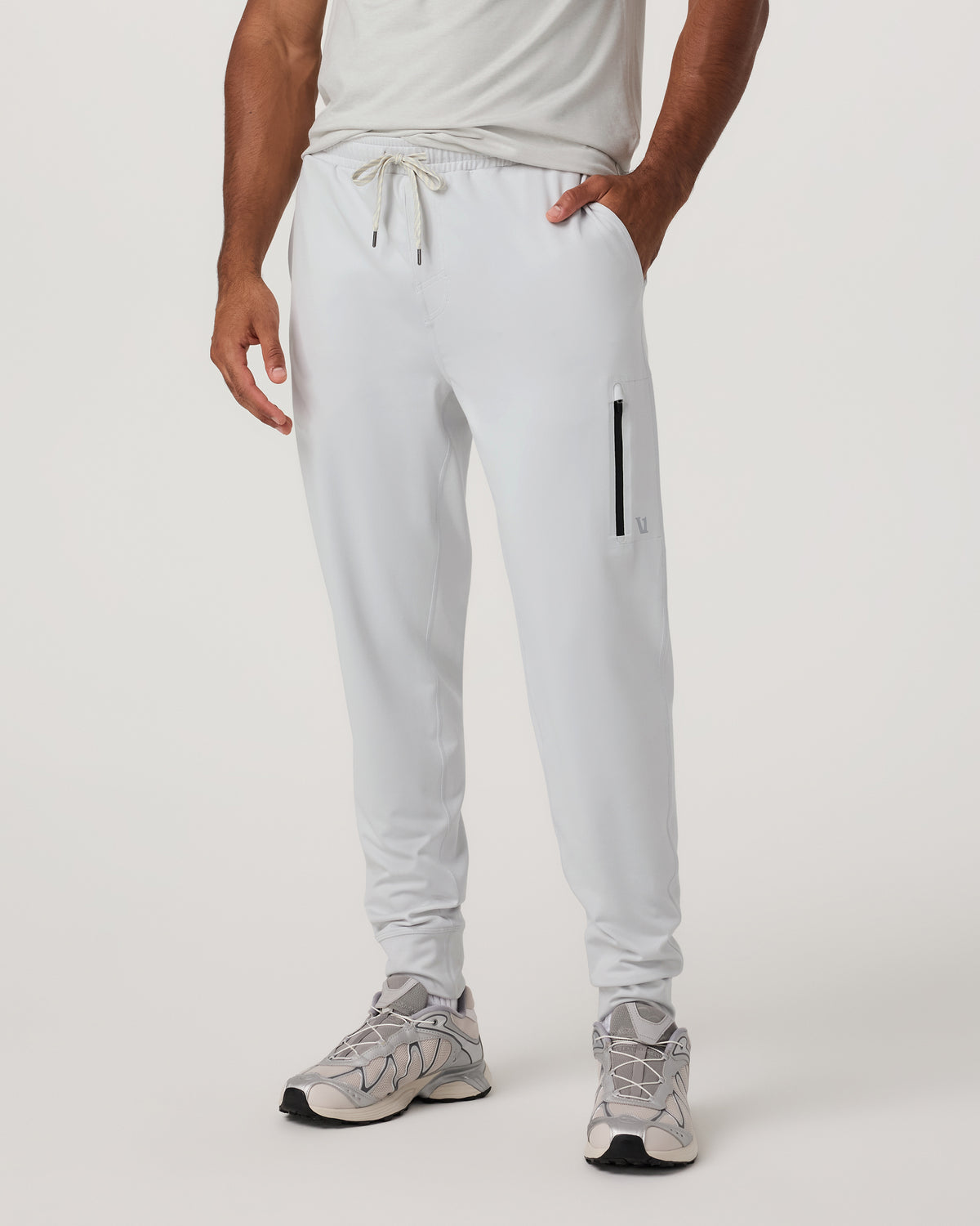 Sunday Performance Jogger 28" Men's Frost Grey Joggers | Vuori For sale