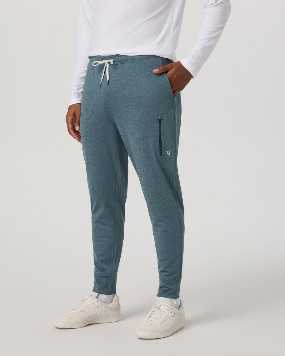 Sunday Performance Jogger 28" Blue Sea Heather Joggers | Vuori Online