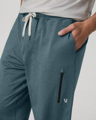 Men's Sunday Performance Sweatpant Blue Sea Heather | Vuori For sale