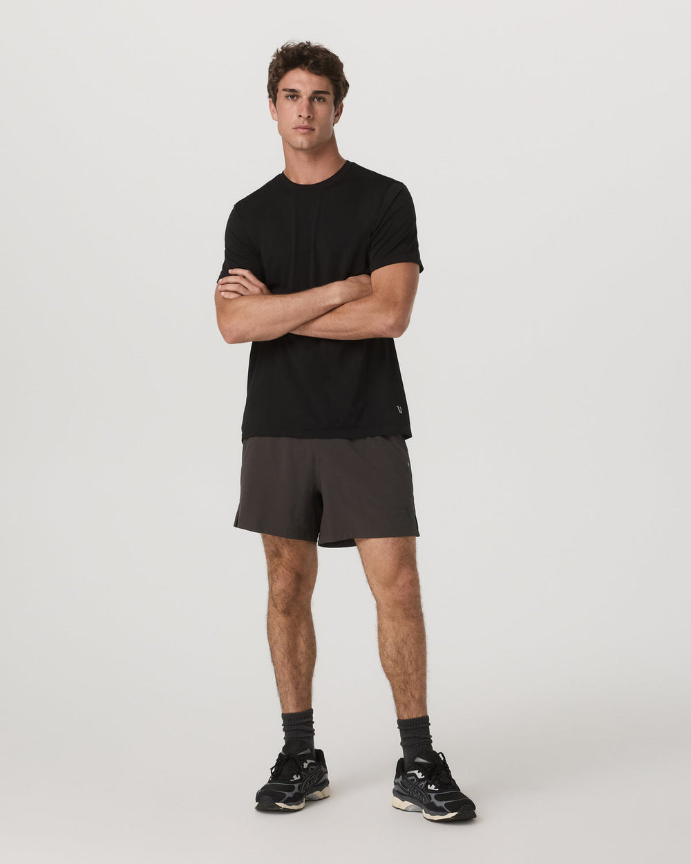HardKore Short Lined 5" Men's Carbon Performance Shorts | Vuori Clothing
