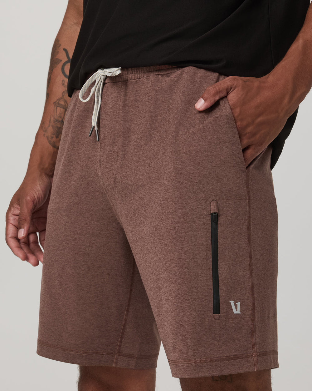 Sunday Performance Short 8" Men's Sable Heather Shorts | Vuori US