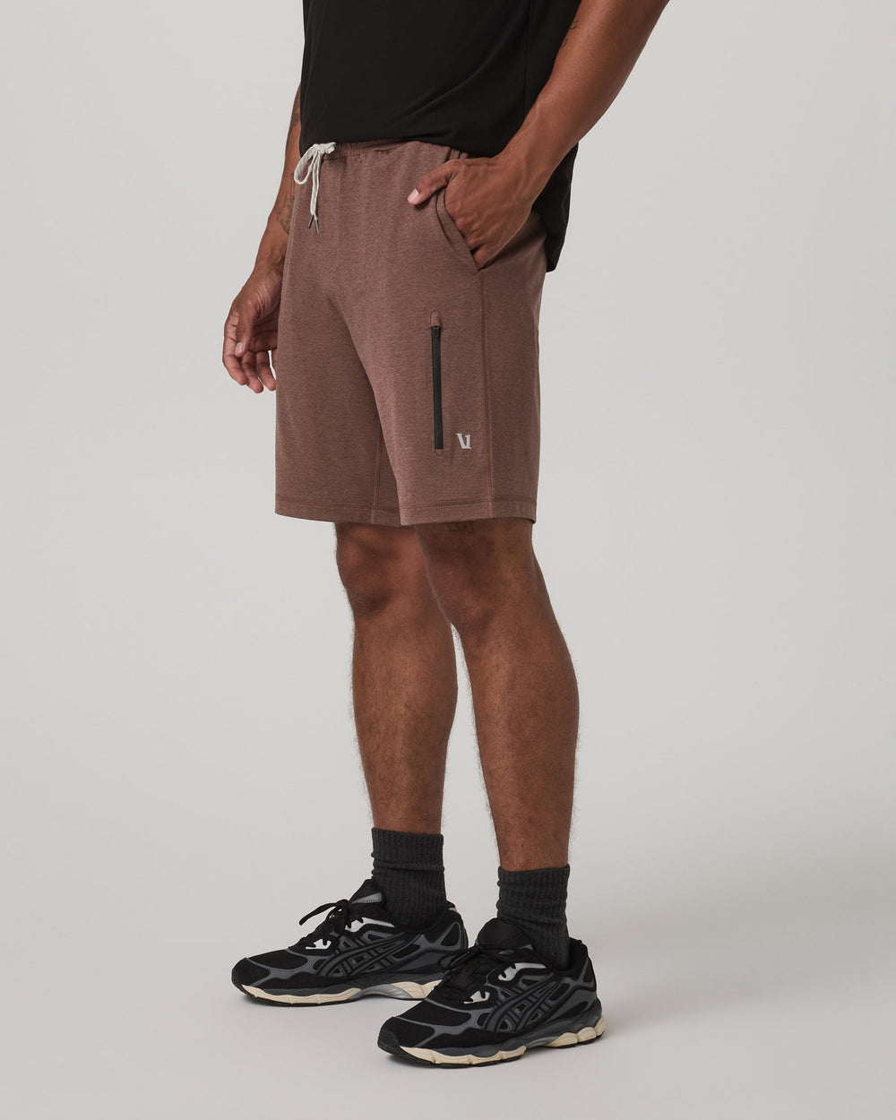 Sunday Performance Short 8" Men's Sable Heather Shorts | Vuori US