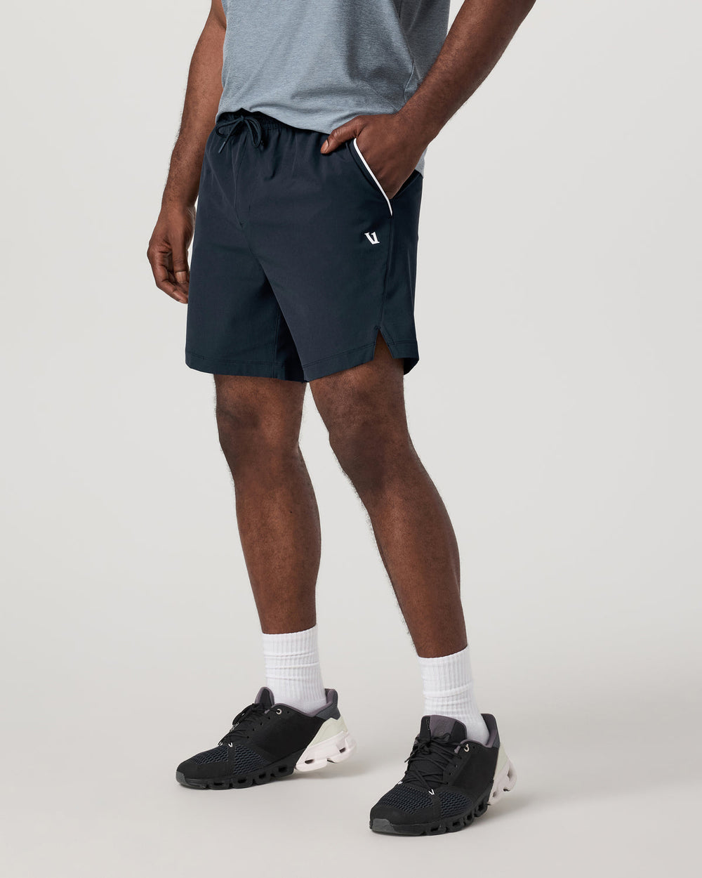 Crosscourt Short Unlined 7" Men's Navy Tennis Shorts | Vuori Online
