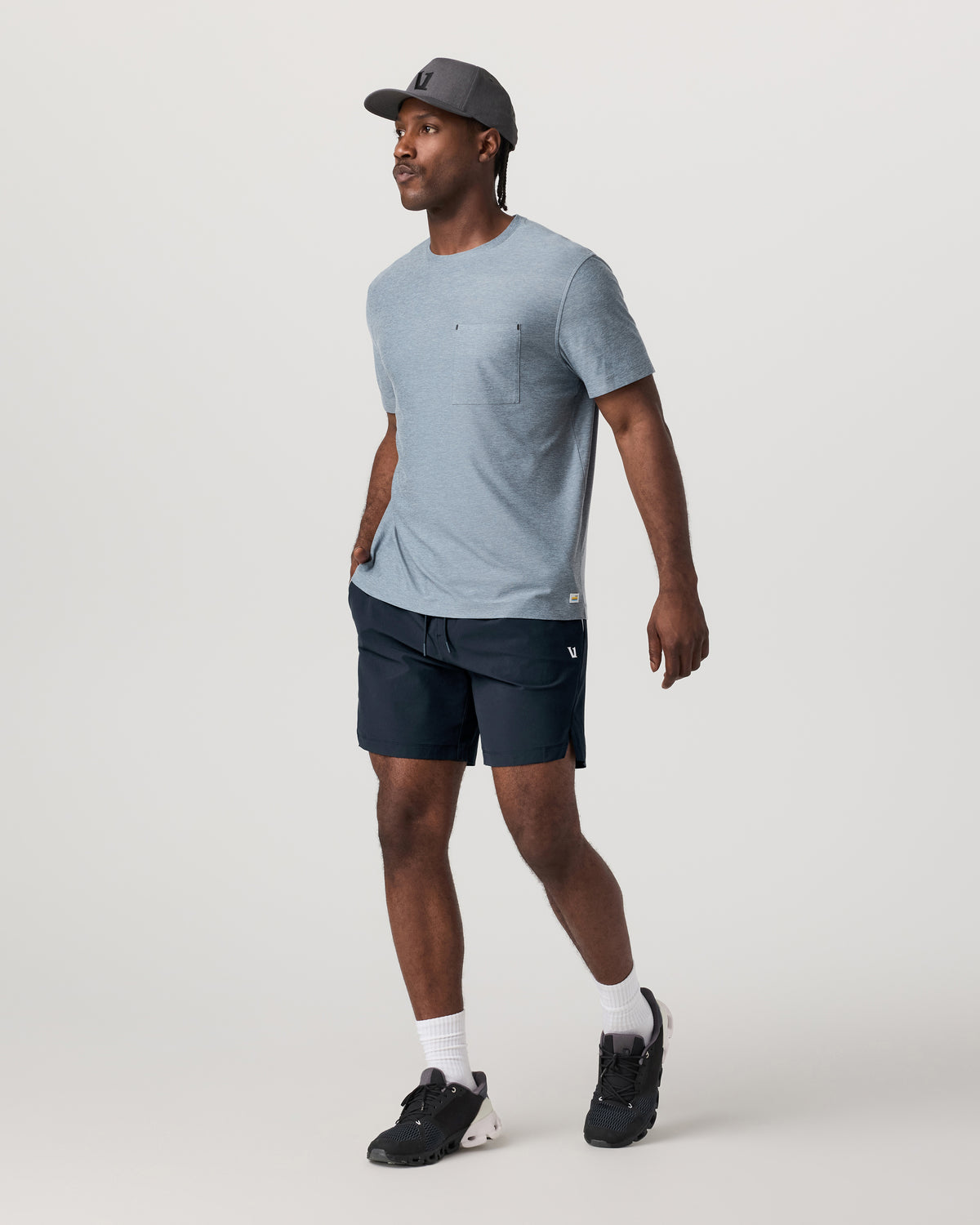 Crosscourt Short Unlined 7" Men's Navy Tennis Shorts | Vuori Online