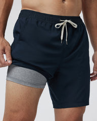 Kore Short Lined 7" Men's Ink Athletic Shorts | Vuori Clothing