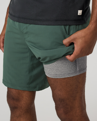 Kore Short Lined 7" Men's Agate Green Athletic Shorts | Vuori Discount