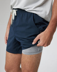 Kore Short Lined 5" Men's Ink Athletic Shorts | Vuori Clothing