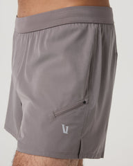 Qualify Short Lined 5" Men's Smokey Grey Athletic Shorts | Vuori Sale