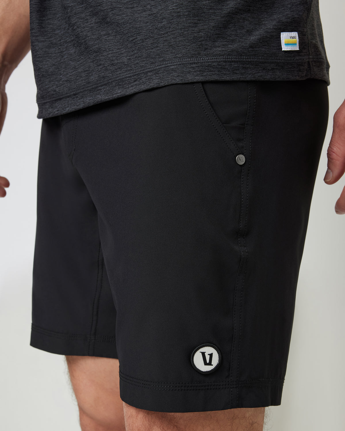 Kore Short Lined 9" Men's Black Shorts 9 Inch Inseam | Vuori Outlet