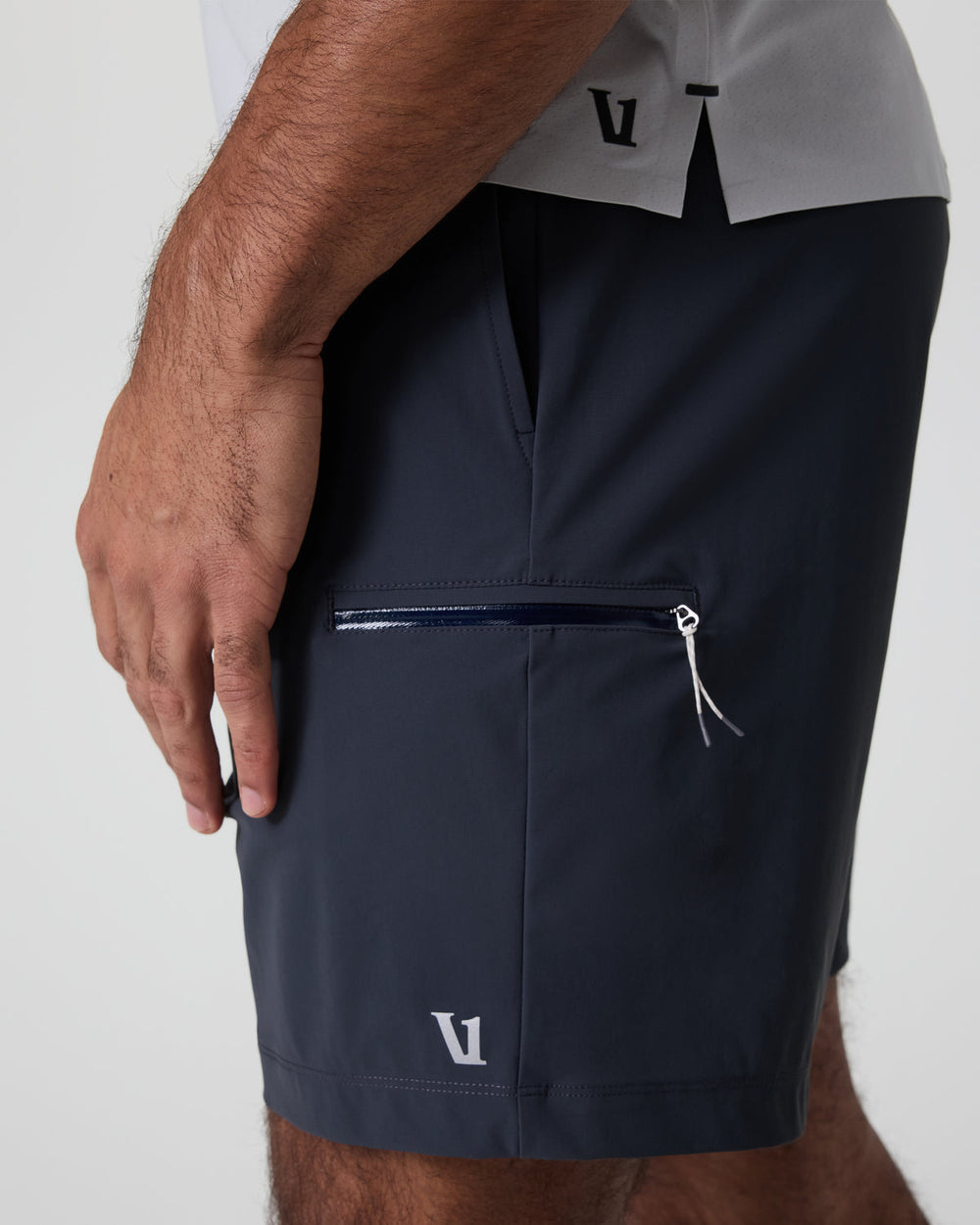 Fleet Sport Short Unlined Classic Fit 7" Navy | Vuori US