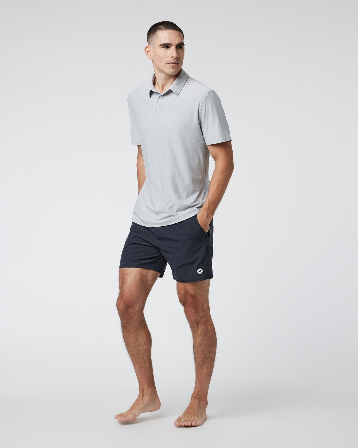 Maverick Volley Short Men's Black Hybrid Shorts | Vuori Sale
