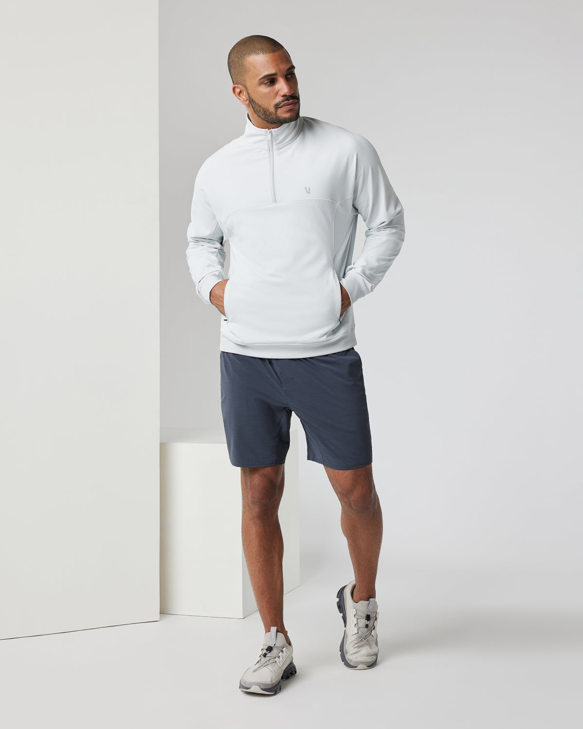 Elevate Kore Short Lined 7" Men's Navy Performance Shorts | Vuori On sale